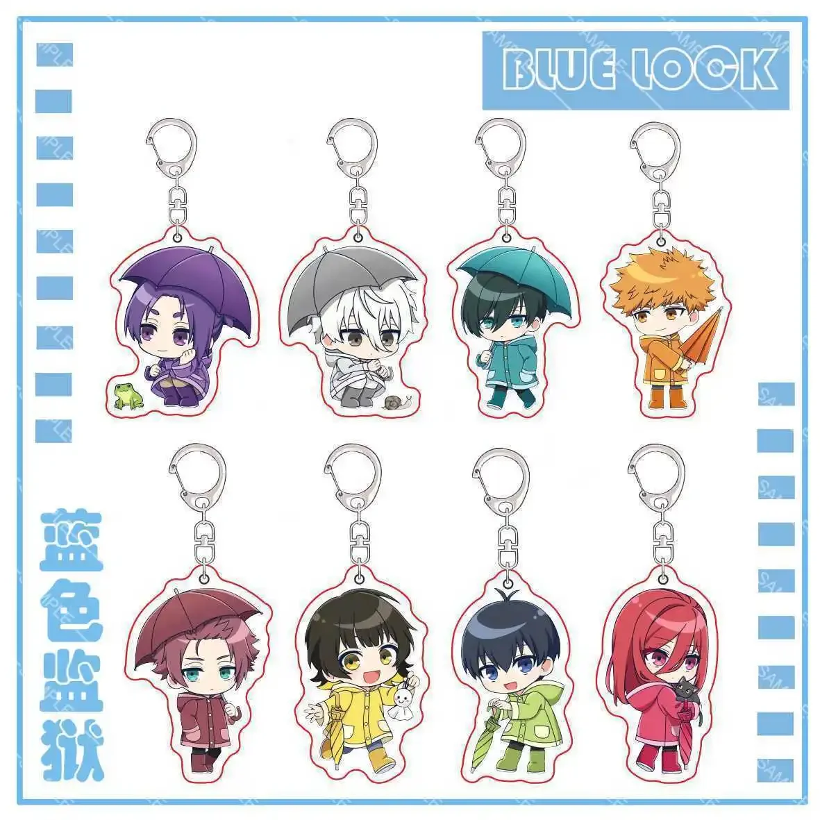 BLUE LOCK Anime Series rola figurki nowy kreatywny projekt brelok akrylowy brelok Lolita wisiorek plecak studencki akcesoria prezent