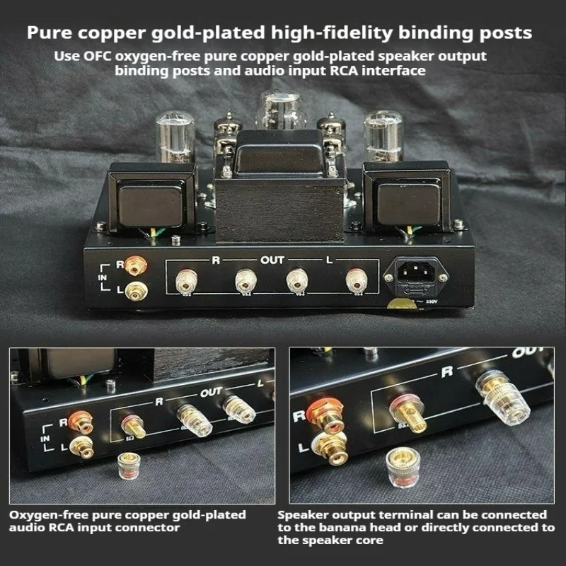 

Class A Audiophile 6P1 Tube Power Amplifier Single-ended Parallel High-power HIFI Power Amplifier Retro Tube Power Amplifier