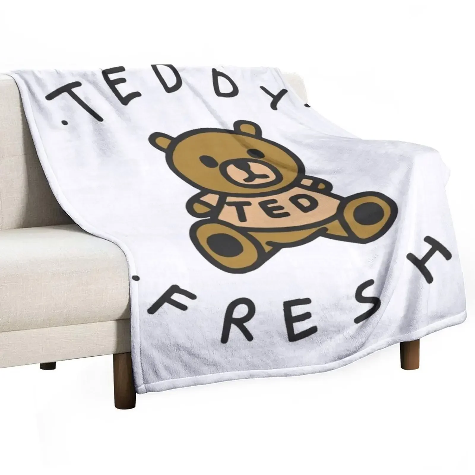 

teddy fresh MERCH Throw Blanket Moving Hairys christmas gifts manga Blankets