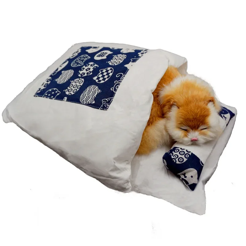 Removable Cats Bed Cat Litter Sleeping Bag Home Supplies Products for Cats Large Pet Dog Bed Cat's House Cave Comfortable Cats