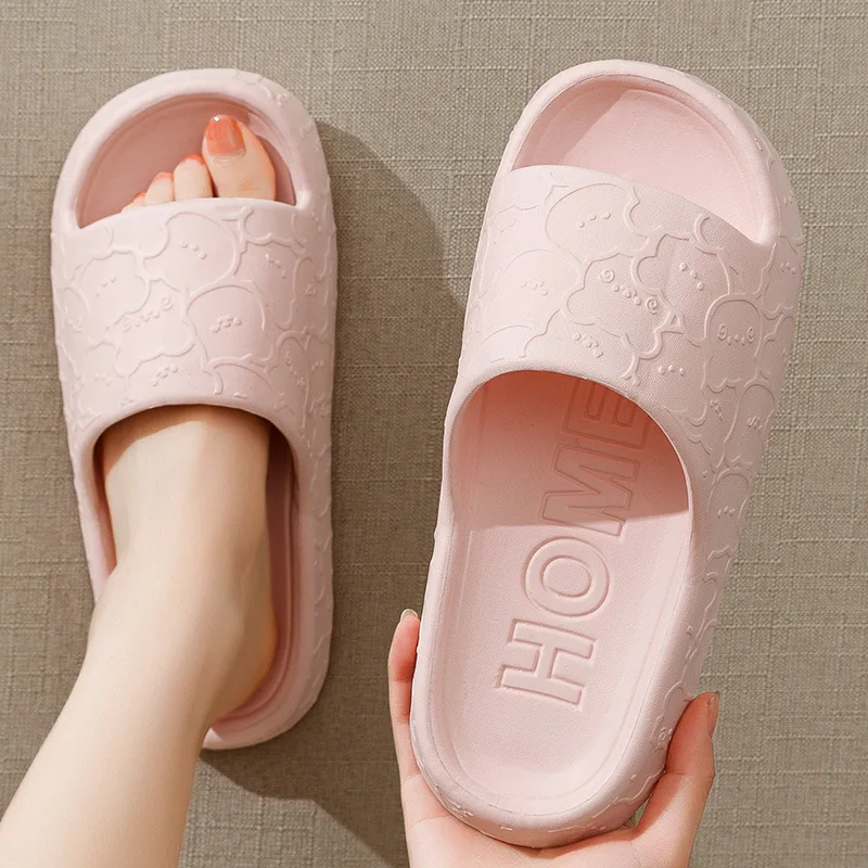 Cloud Slippers Women Indoor Bathroom Slides EVA Anti-Slip Home Floor Slides Ladies Summer Shoes Female Fashion Beach Slippers