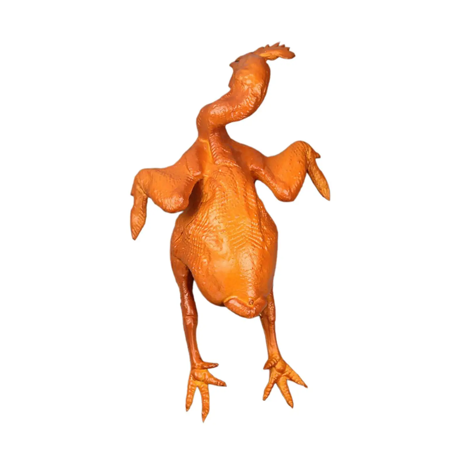 Modello di pollo arrosto Cibo finto Prop Ornamento realistico di tacchino cotto per la decorazione della festa di Halloween dell\'armadietto della