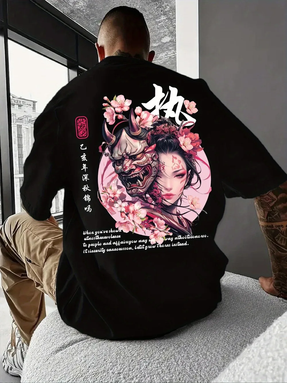 

Мужская и женская футболка с рисунком в стиле аниме, повседневная летняя футболка с ярким драконом и цветочным дизайном, удобная футболка с короткими рукавами и круглым вырезом