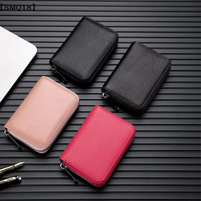 20 Detents Cards Holders PU Business Bank Credit Bus ID Card Holder Cover Coin Pouch Anti Demagnetization Wallets Organizer【SMQ】