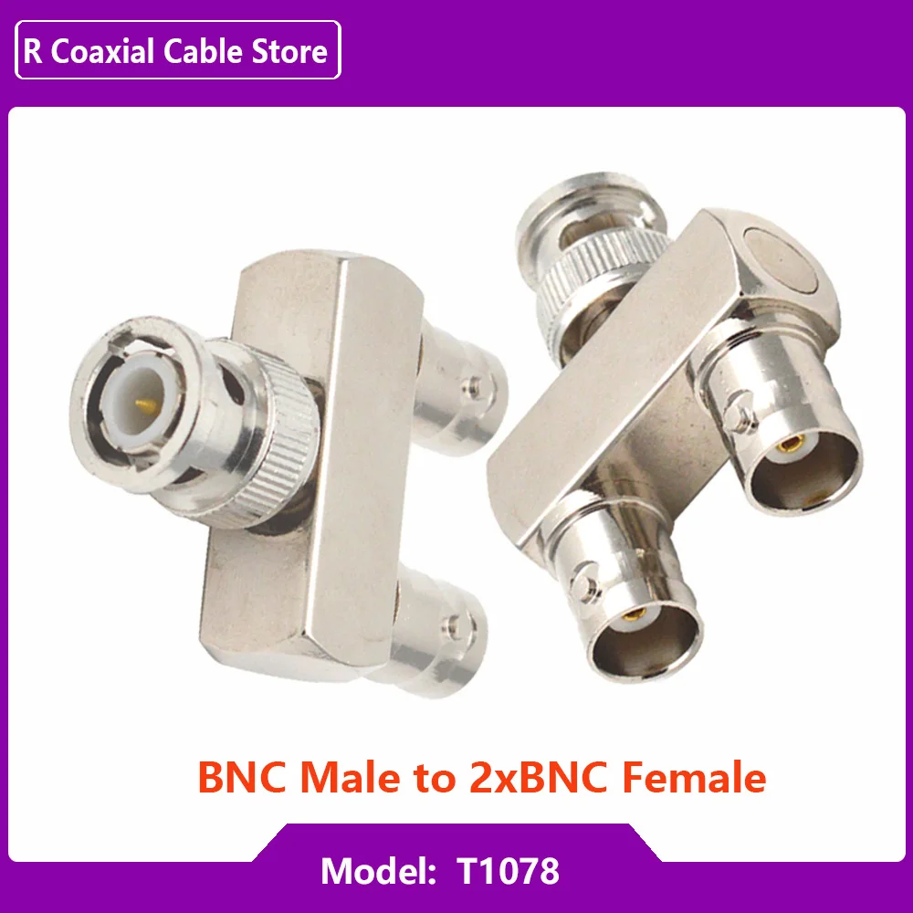 BNC para conector fêmea macho BNC, Q9 Jack Plug, 3 Way 4 Way, Tipo TL Y, Coaxial RF, Adaptador coaxial, Kit de teste Latão cobre