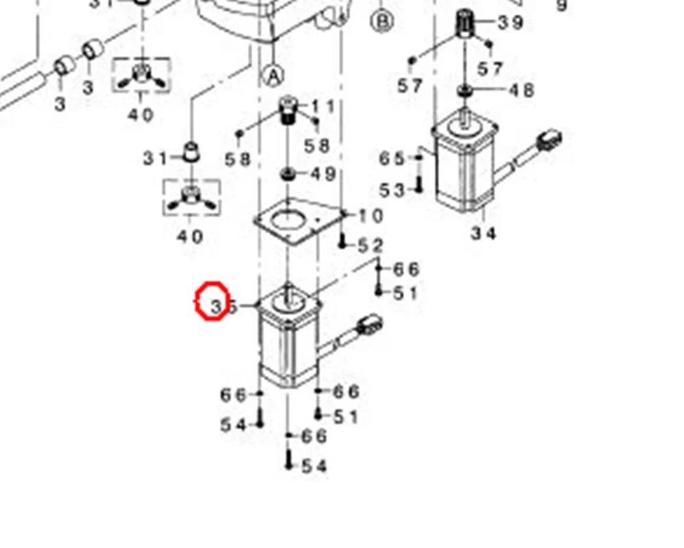 JUKI MB3200 pluse motor X/Y motor engine KM-0000003-10/KM-0000003-20 control box stepping motor industrial sewing machine parts