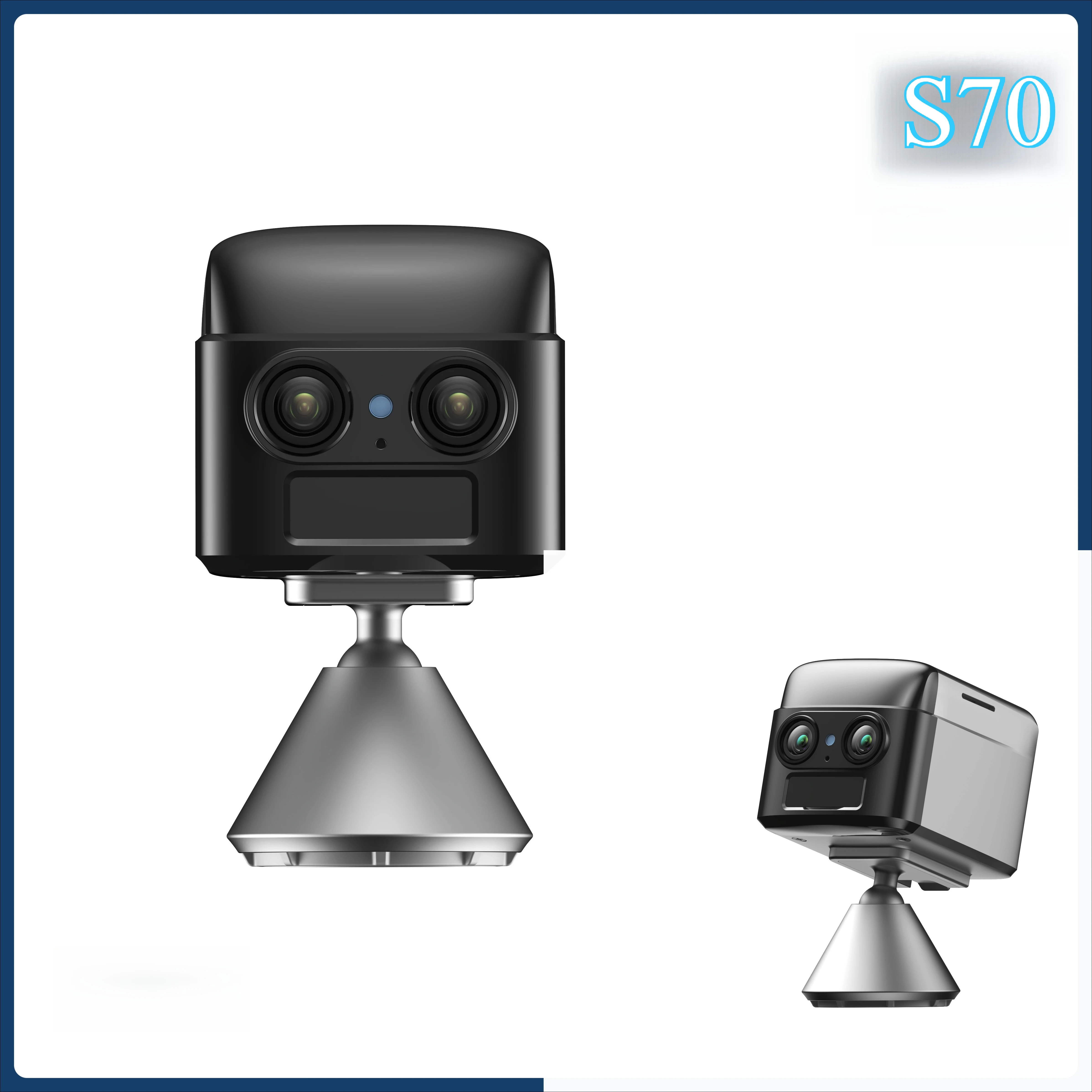 

S70 HD Camera WiFi 3MP CMOS 2304 X1296P 40nm Infrared Night Vision Remote Switch Binocular Dual Two-way Voice Intercom Camera