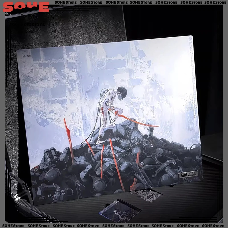 SYCHE GEAR MID-01 Yeku Anime E-Sports Tempered Glass Mouse Pad Large Mouse Pad Designed for FPS Games Reissue Version