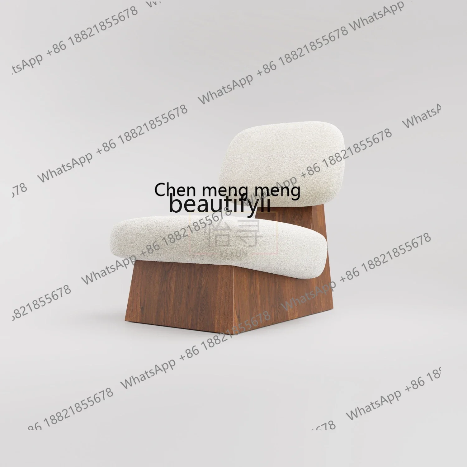 

182ASolid wood leisure chair creative art sofa single chair new Chinese club negotiation chair