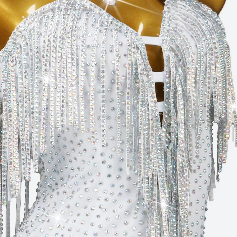 プロム用ラテンダンスドレス練習カバレー女性用コスチュームセクシー衣装女の子スポーツエレガントパーティースカート2025ステージウェア