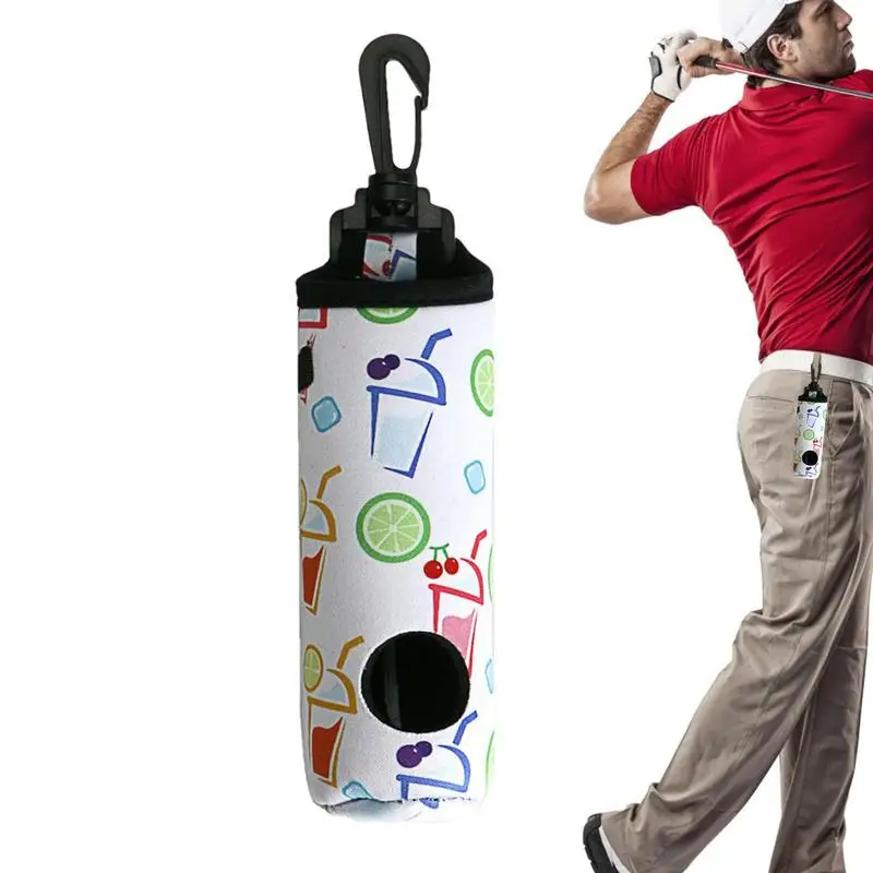 Sac de taille de balle de golf portable, sacs de support de balle de golf, sac de rangement en poudre, étui de balle de golf, accessoires de