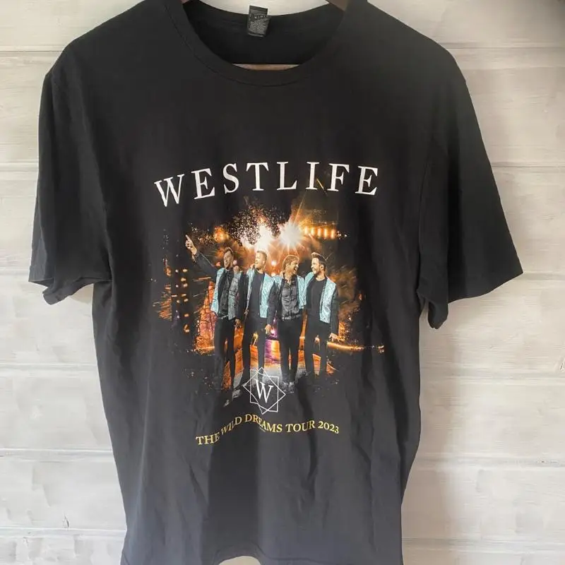 WESTLIFE The Wild Dreams Tour Cardiff 2023 camiseta para hombre talla UK M A21