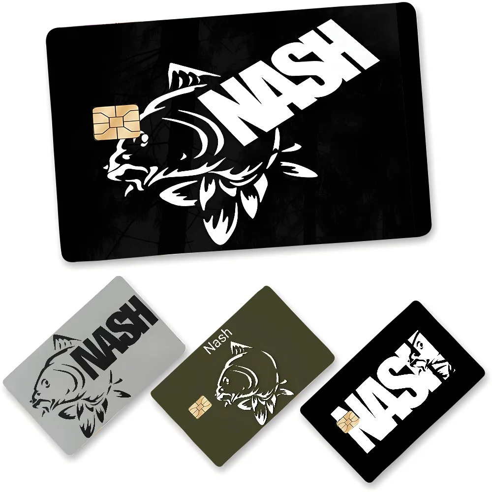 Nash Fishing Logo Anmie Sticker Film Skin Cover für Kreditkarte Debit Bankkarte vorne