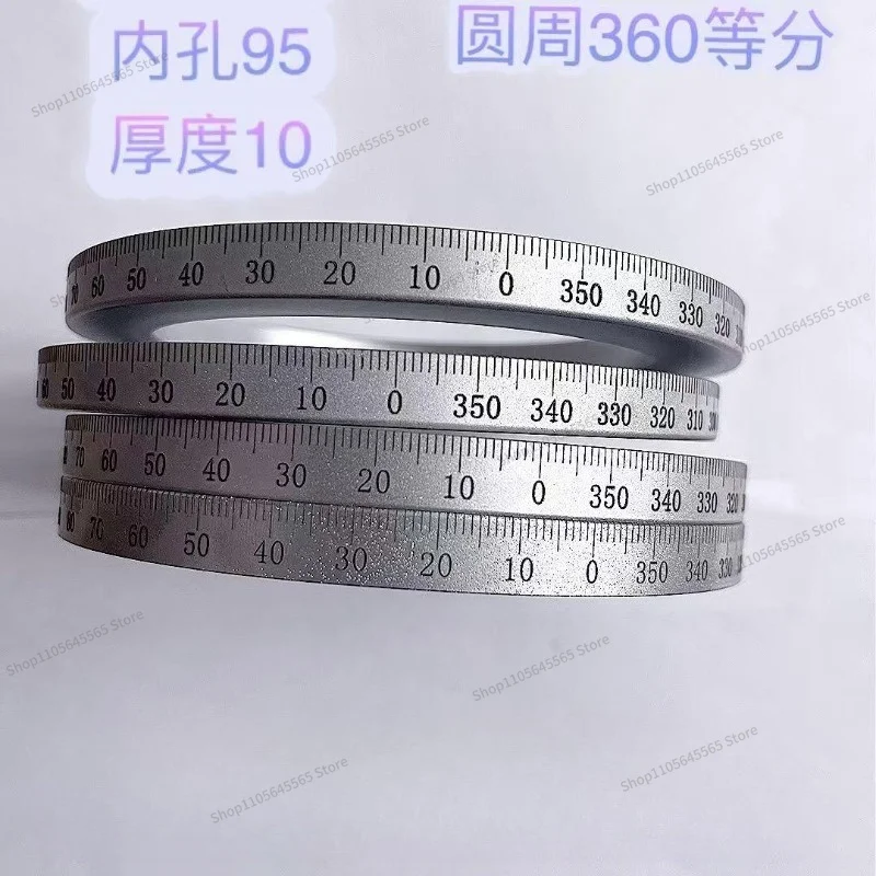 For 0-360 Grid Outer Diameter 125/150/100/80 Chrome Plated Steel 360 ° Dial