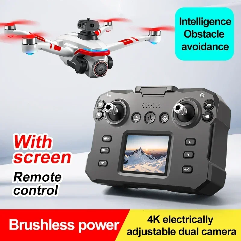 K15 Max drone brushless telecamera 4K HD telecomando con schermo per evitare ostacoli fotografia aerea quadricottero giocattolo