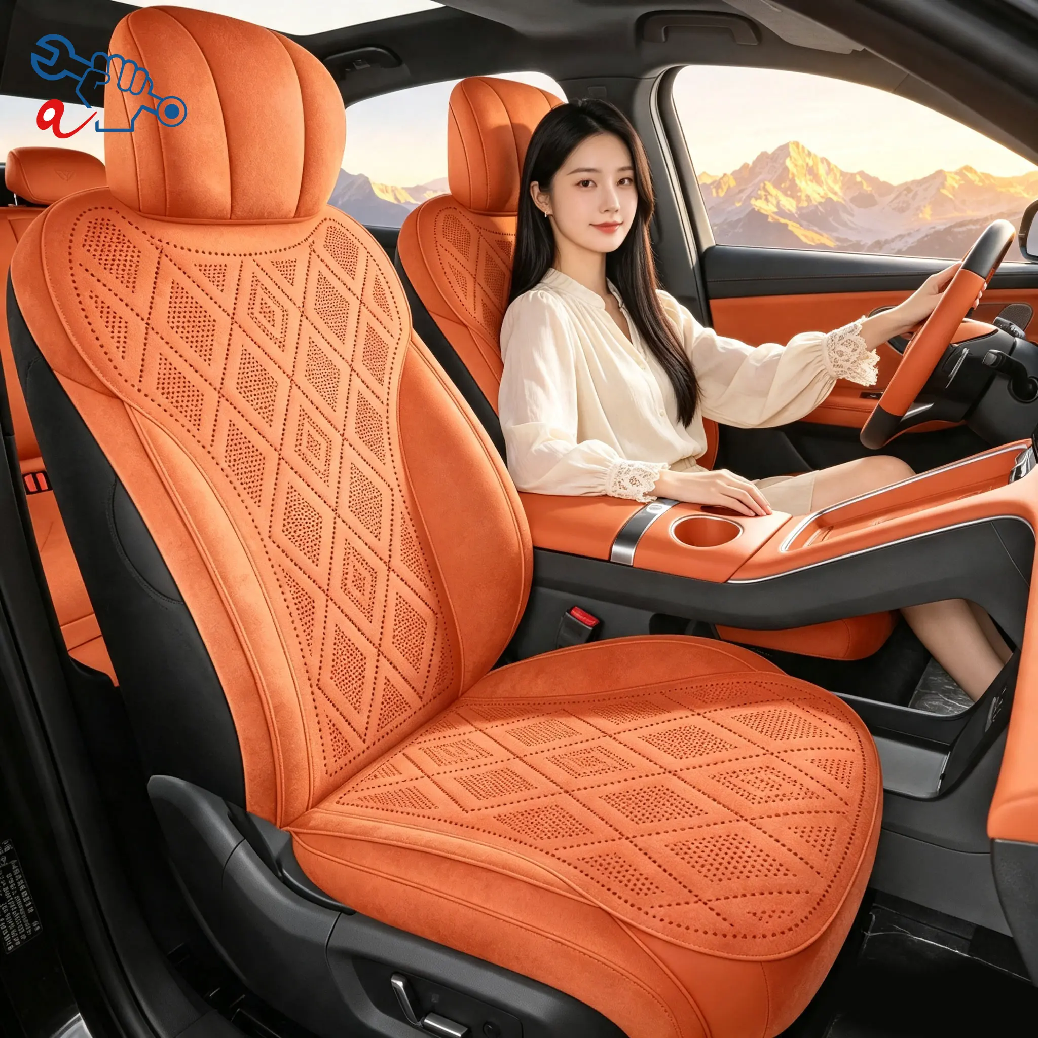 Left-Drive Car Seat Cover For Chery Fulwin A9L Exeed ES7 2025 Custom Fit Seat Cover Full Surrounded Seat Protection Cushion Auto