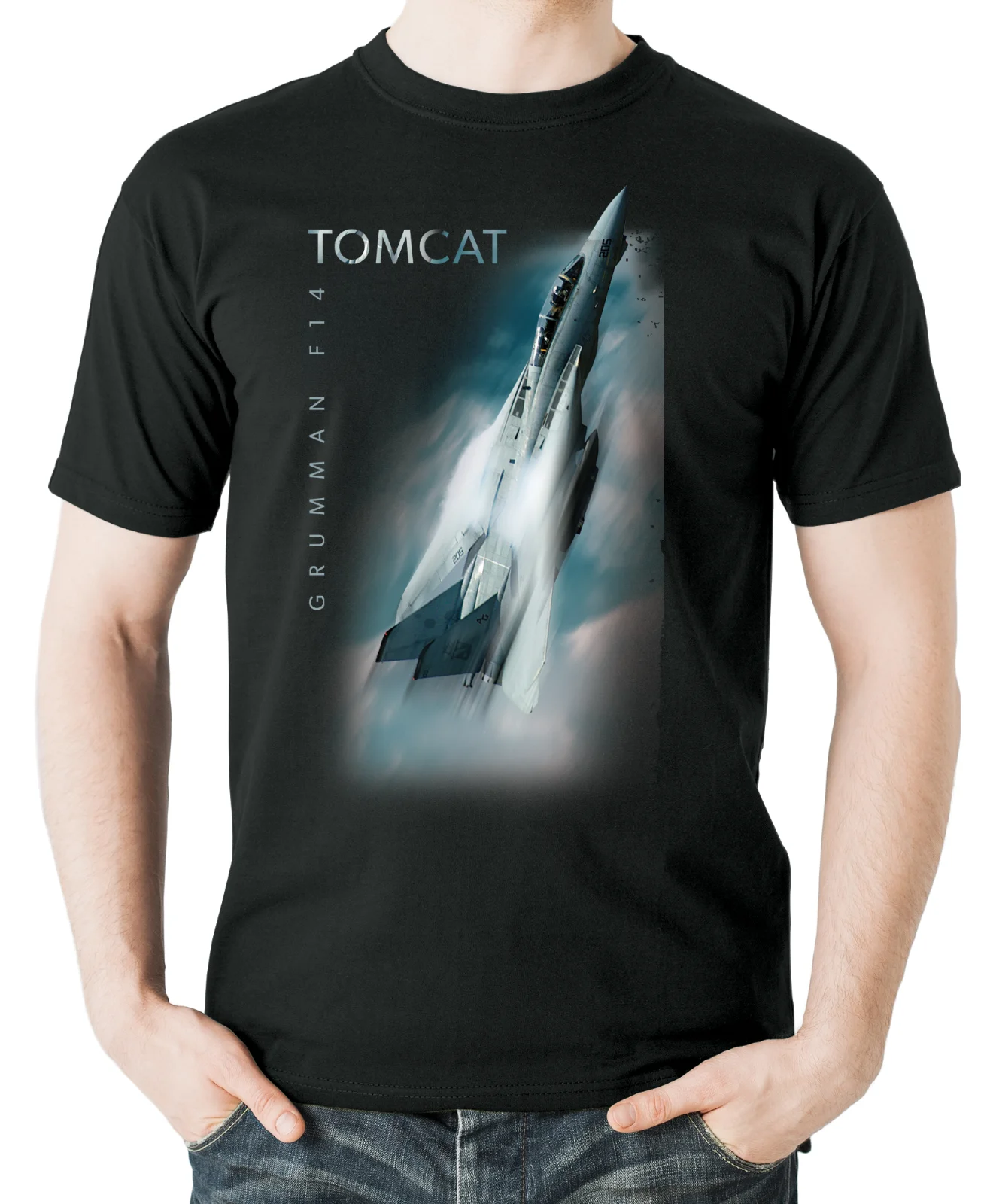 Naval F-14 Tomcat Fighter Aviation Themed T Shirt. New 100% Cotton Short Sleeve O-Neck T-shirt Casual Clothing Mens Top