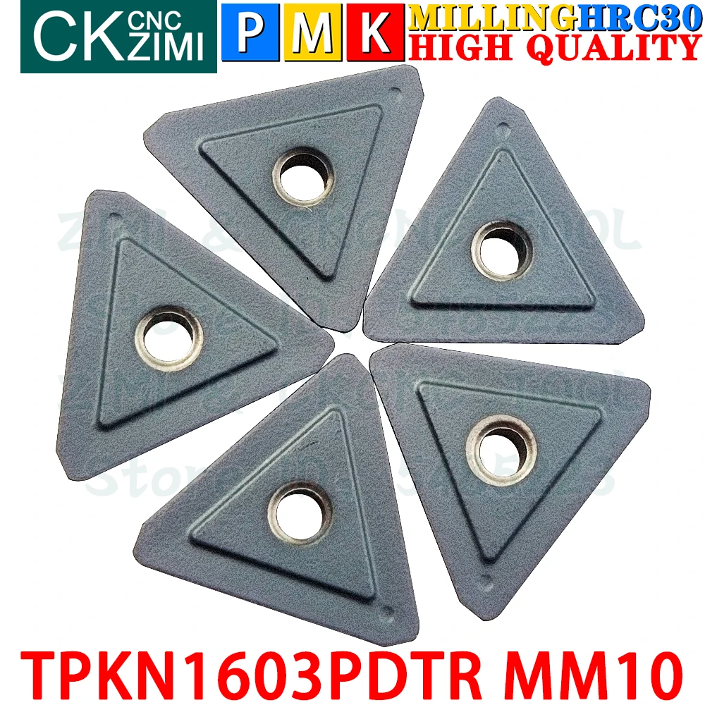 TPKN 1603 PDTR MM10 TPKN1603PDTR carbide inserts milling inserts Tools turning tools CNC Metal lathe tool Indexable Milling Tool