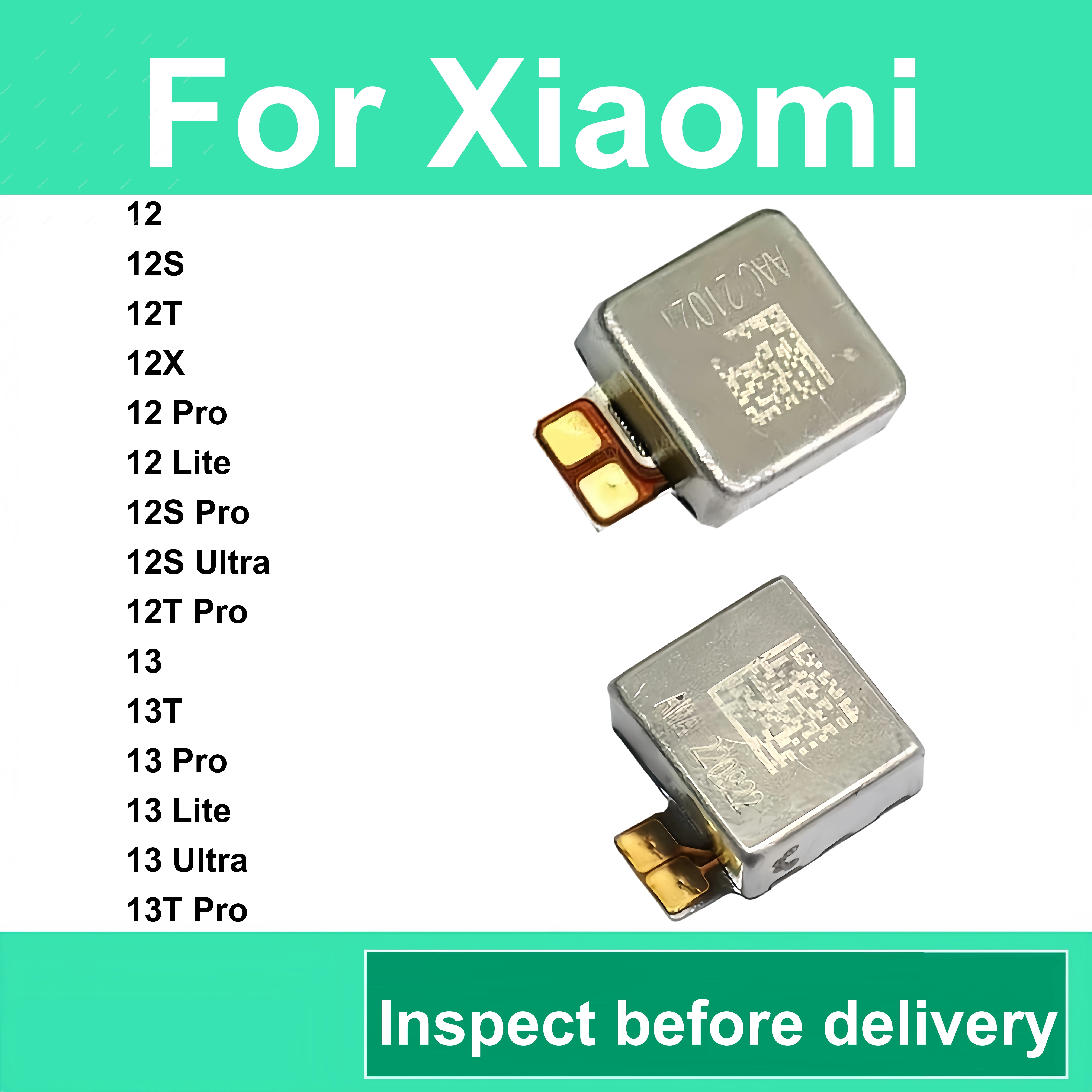 Vibrator Motor For Xiaomi Mi 12T 12S 12X Mi 12 13T Lite Pro Ultra High Stability Transmission Slim Lightweight Design Perfectly
