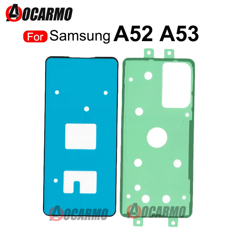 

Наклейка на ЖК-экран + клей для задней панели для Samsung Galaxy A52 A53 5G, клейкая наклейка на заднюю крышку