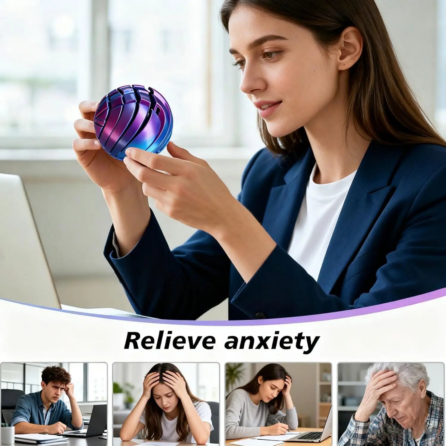 Schleim Ball Zappeln Spielzeug 3D Gedruckt Twistsphere Zappeln Spielzeug Getriebe Flüssigkeit Flow Ball Mit Rotierenden Design Angst Relief Spielzeug Kinder Geschenk