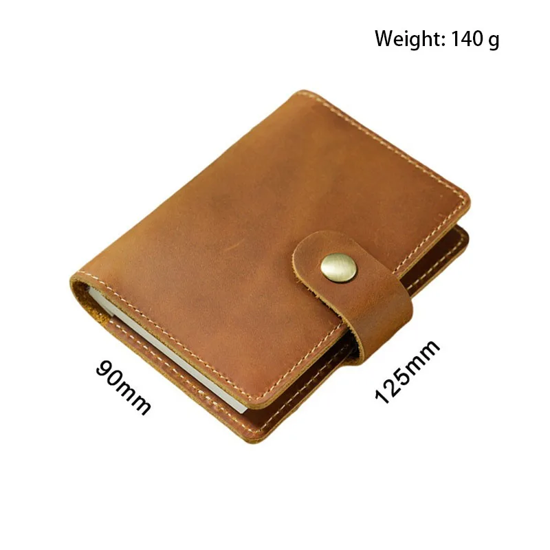 Simple small notebook made of full-grain leather portable notepad mini pocket-sized notebooks creative diary journal notebook