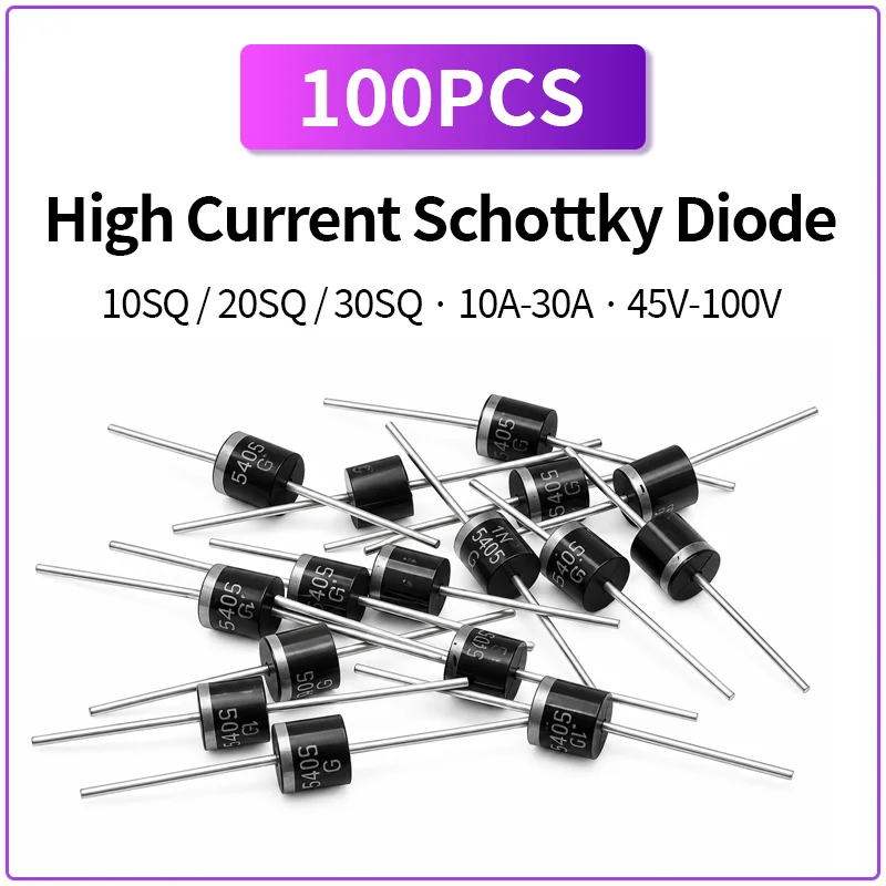 100PCS 10SQ045 10SQ050 10SQ060 20SQ045 30SQ080 30SQ100 High Current Schottky Rectifier Diode 10A-30A 45V-100V