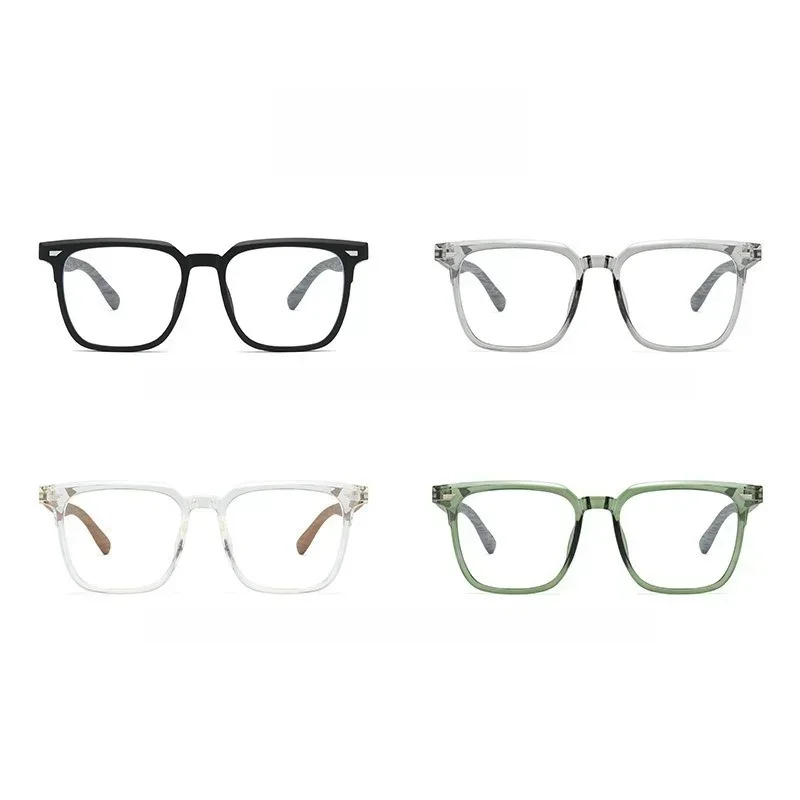 

Квадратная оправа для очков в стиле ретро для мужчин и женщин, сверхлегкие гибкие TR90, оптические очки для близорукости по рецепту, большие размеры 89187