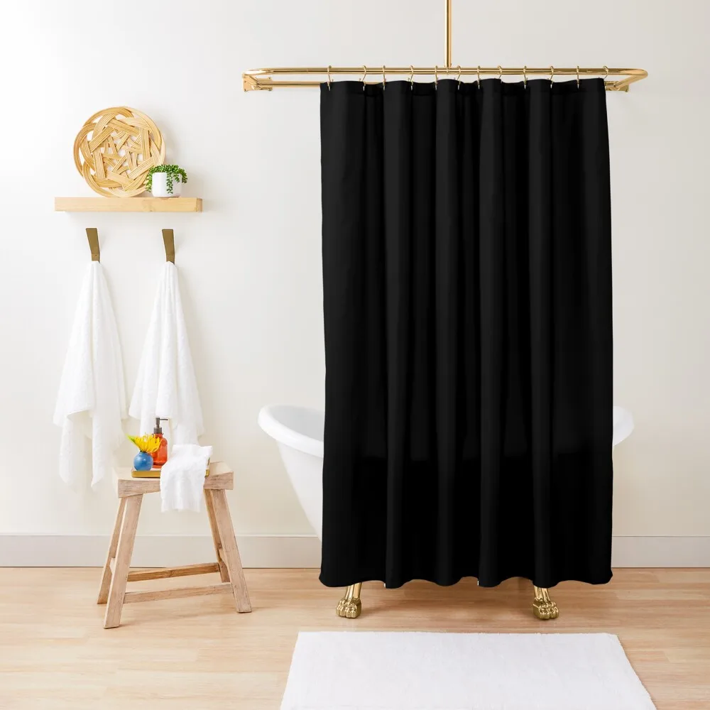 

Solid Black Shower Curtain Elegant Bathroom Shower Bath Waterproof Fabric Shower Bathroom Showers Curtain