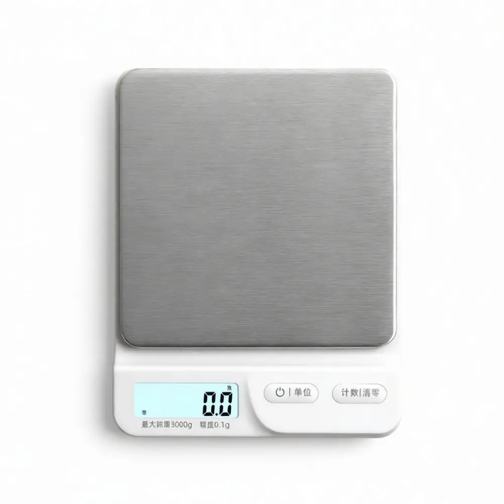 Digital Kitchen Scale High Precision Food Weight Balance For Baking Coffee Cooking Compact Household Measuring Tool