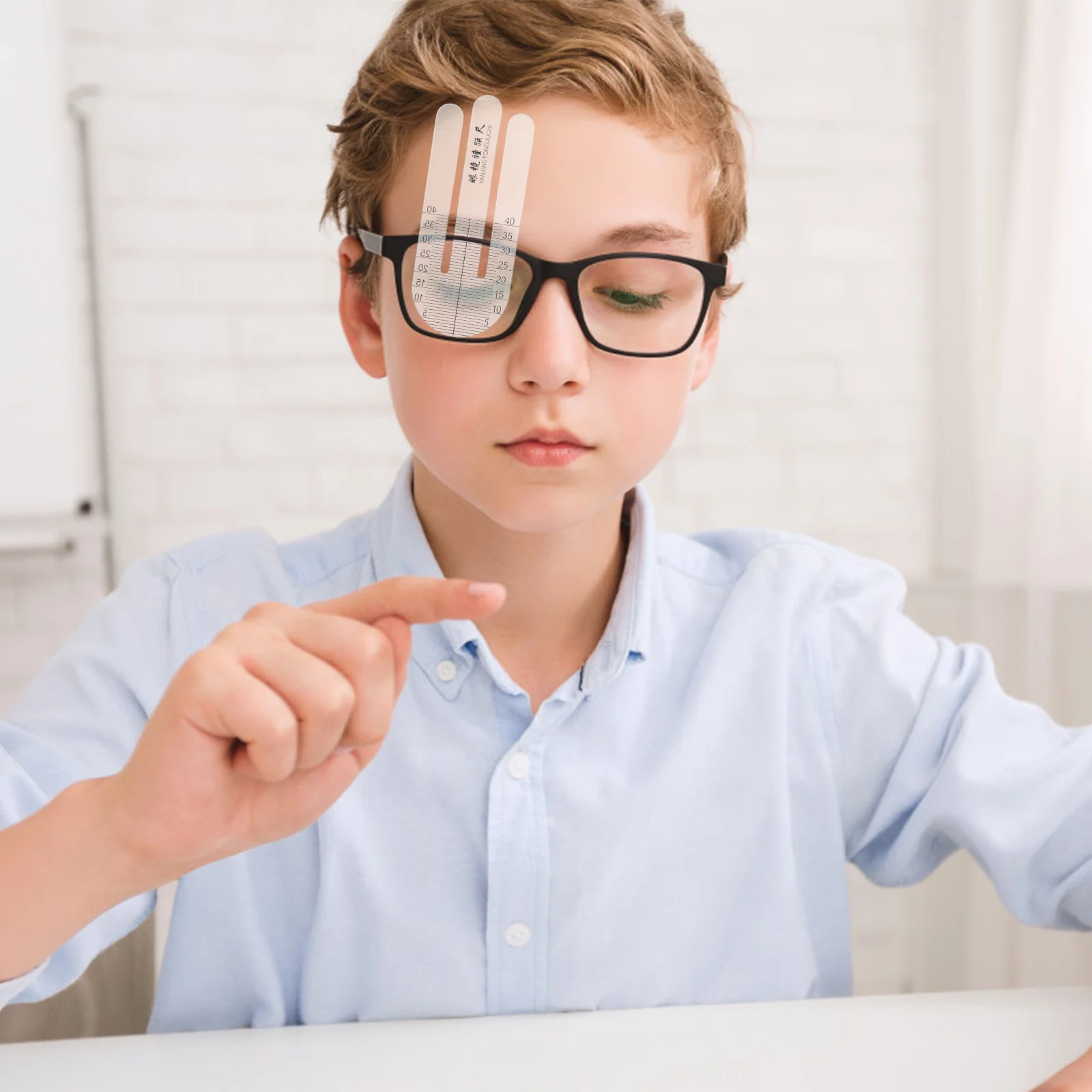 

2Pcs Portable Pupil Distance Measure Ruler Soft Measuring Tool for Eyeglasses Accessories and Pupil Position Optical Use Wide