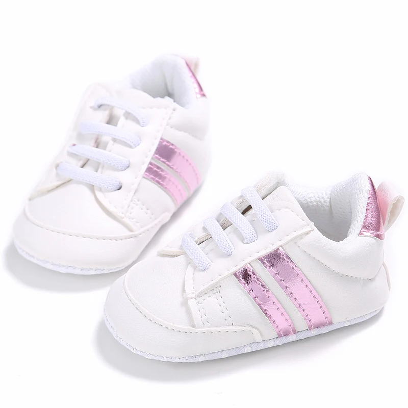 Neugeborenen Baby Schuhe Jungen Mädchen Klassische Sport Weiche Sohle PU Leder Multi-Farbe Erste Walker Krippe Mokassins Casual Turnschuhe schuhe