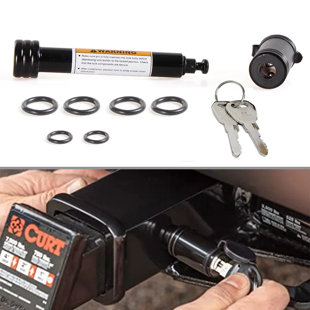 

DurableAuto Supplies Trailer Trailer Lock Hook Lock Dumbbell Pin Lock 5/8 Inch Fits 2 Inch Receiver