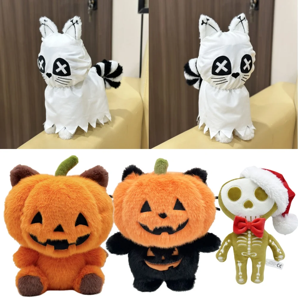 

Хэллоуин призрак кошка плюшевые игрушки милые животные куклы мультфильм мягкие куклы для домашнего декора детский подарок на день рождения кукла