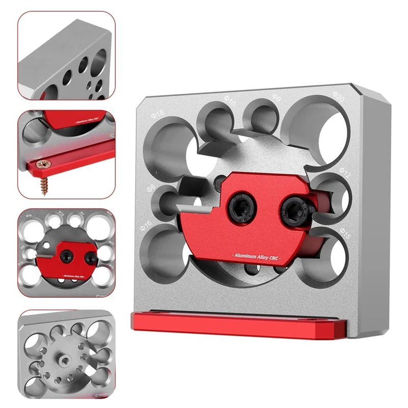

AS94-Adjustable Pin Making Fixture Woodworking Electric Drill Milling Pin Round Rod Auxiliary Tool 8Mm-20Mm Wrench Easy Install