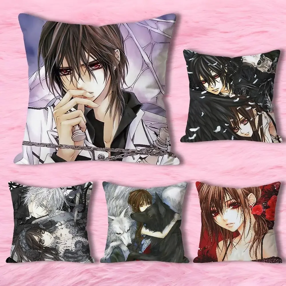 

V-Vampire Comics K-Knights Pillow Cases for Bedroom Living Room Sofa Home Decor Polyester Cushion Cover with Zipper
