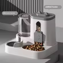 Automatic Dog Cat Feeder and Water Dispenser Gravity Food Feeder and Waterer Set with Pet Food Bowl Universal Pet Products - AliExpress 