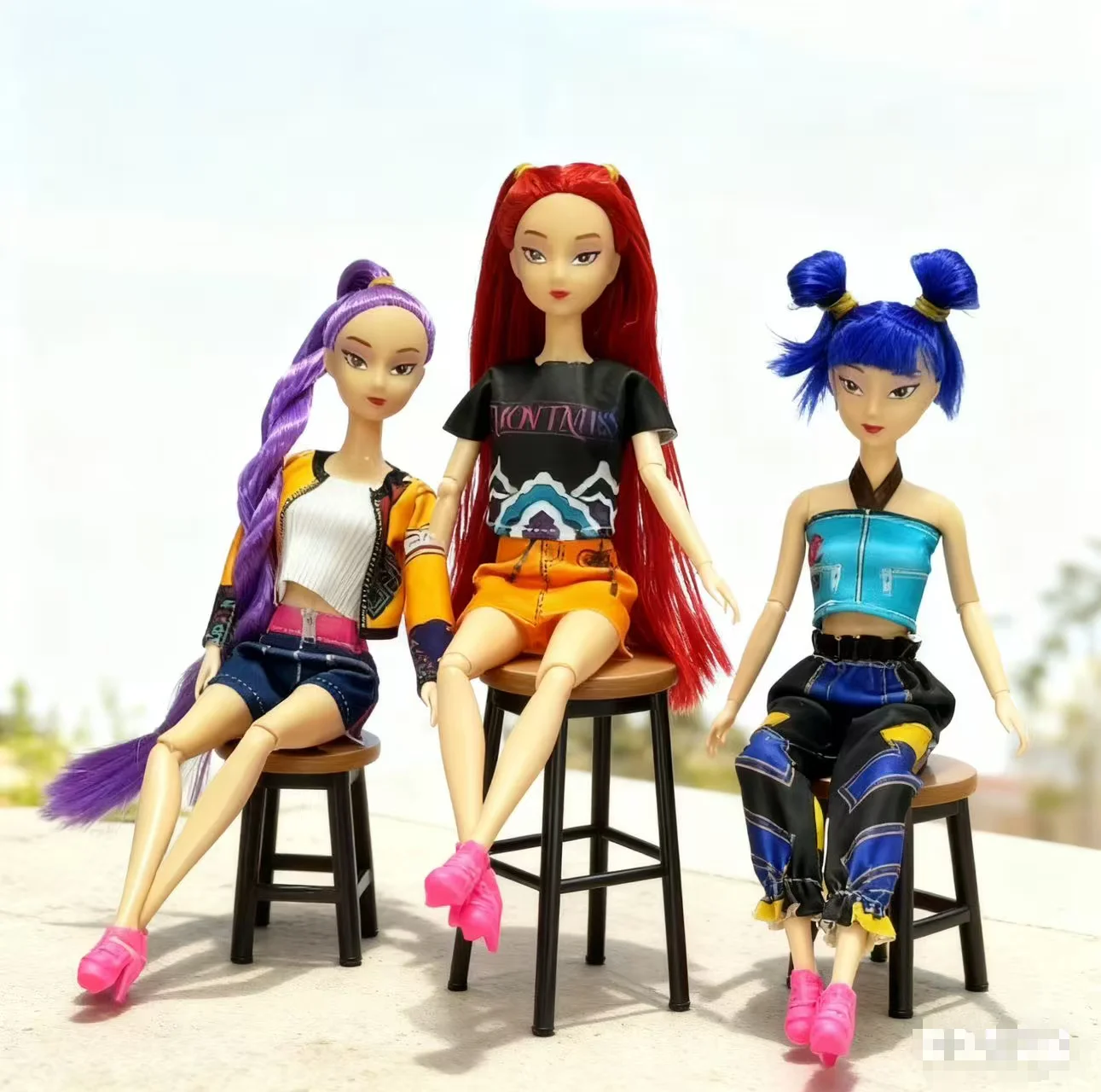 NUOVI giocattoli per bambole Kpop Demon Hunters Action Figure Toy Rumi Mira Zoey Bella principessa Baby Girl Dolls Giocattolo fai da te in plastica per ragazze