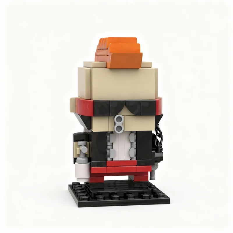 141pcs MOC Brickheadz Graffiti Petey Garbage Pail BricKidz Model Building Blocks Construction Creative DIY Christmas Gift Toys