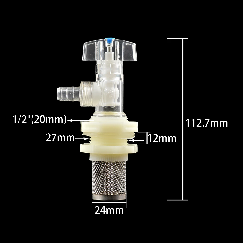 1/2 \'\'łącznik zbiornika z siatka ze stali nierdzewnej Filt łącznik wody Adapter ogród Home wymiana zawór montaż kran