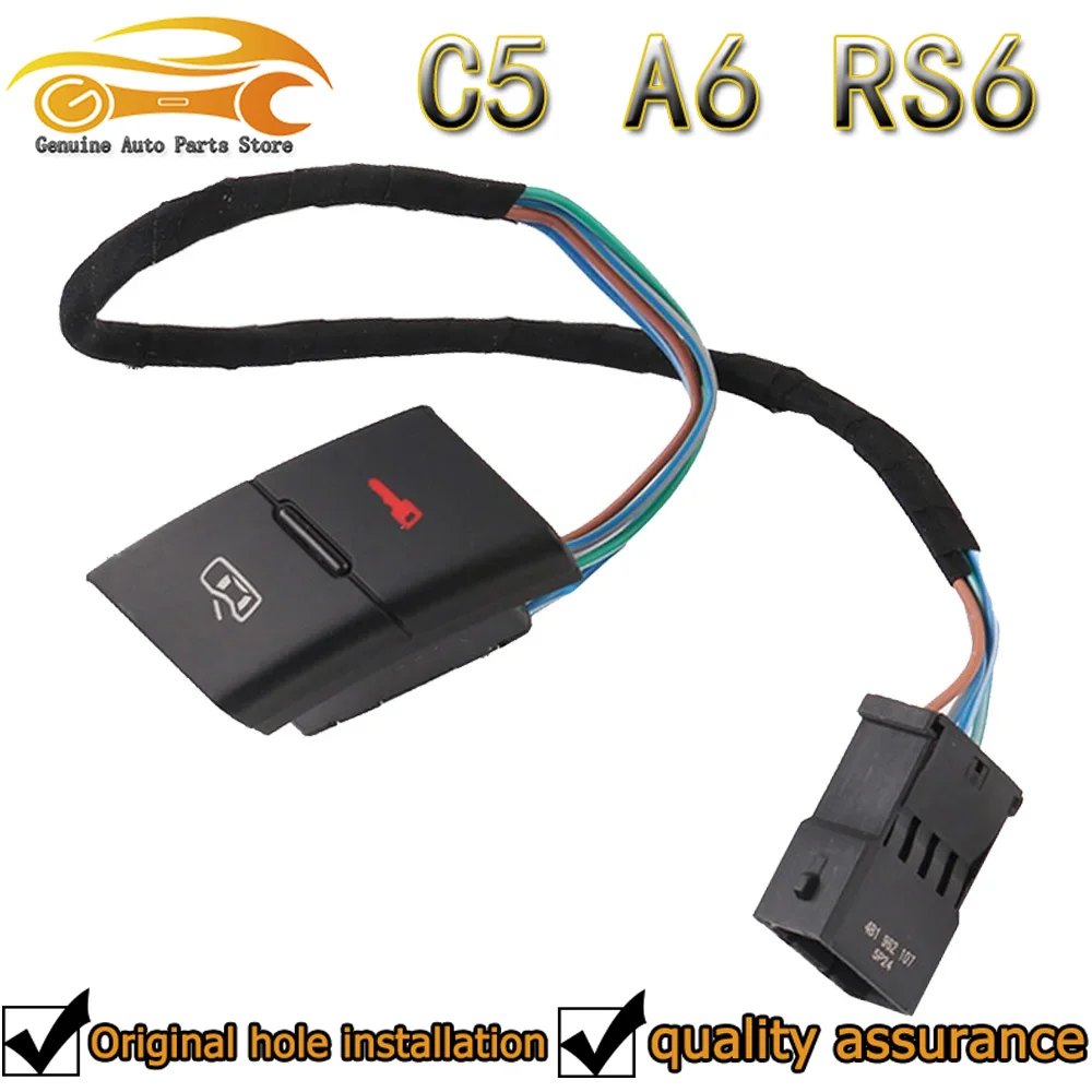 4B1962107 New Front /Rear Left /Right Door Lock Unlock Control Switch Fit For AUDI A6 Allroad Quattro 2000-2005 A6 S6 C5 RS6