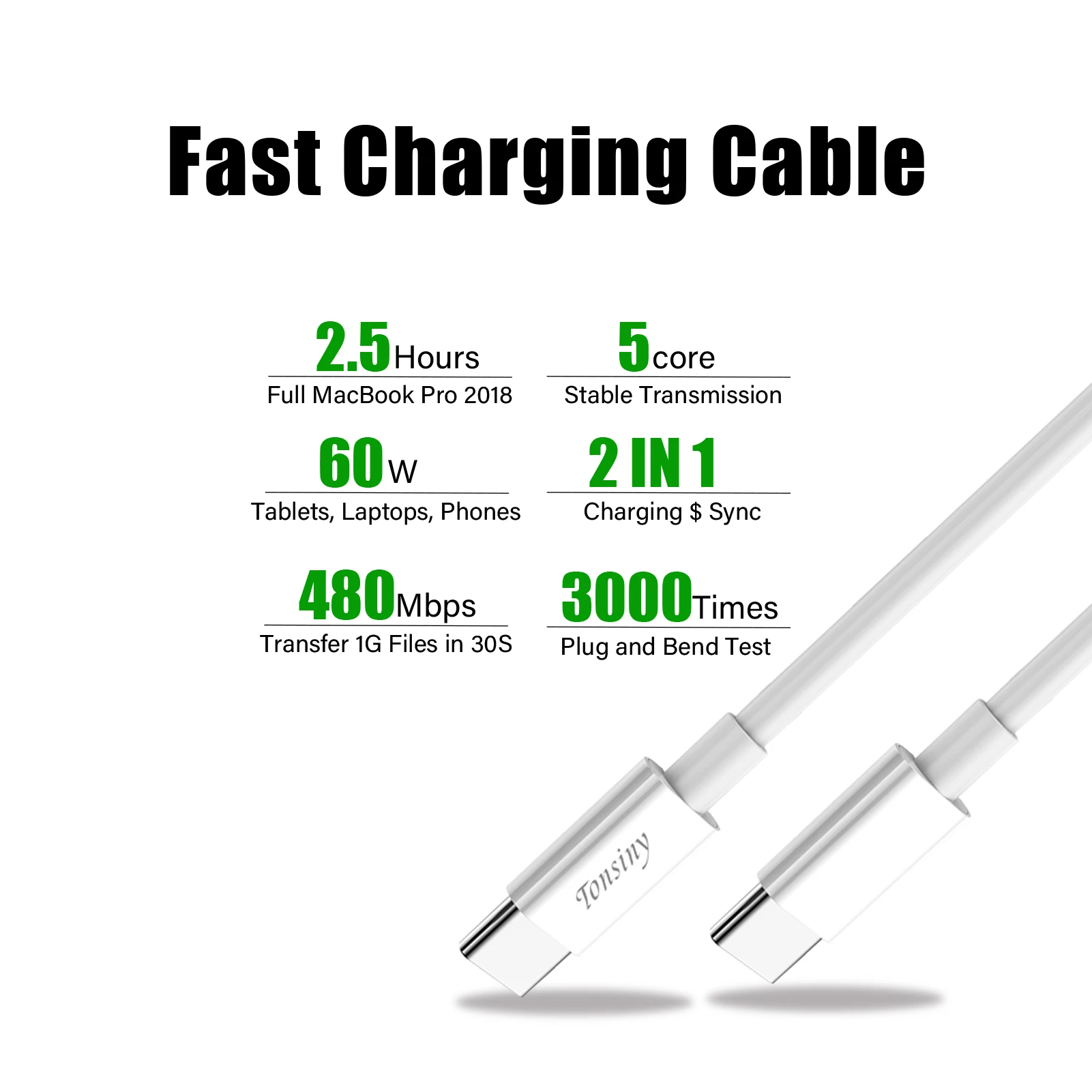 Przewód Usb C do Usb C szybkie ładowanie, szybka ładowarka do telefonu typu C przewód danych dla MacBook iPad Air5/4 Pro, do linii Samsung C do C