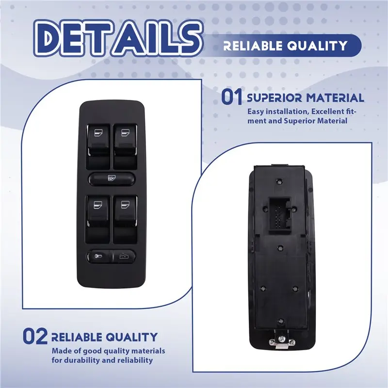 ABOK-For Foton Tunland Pickup Car Window Lifter Switch Button Main Control Window Switch Accessory Parts