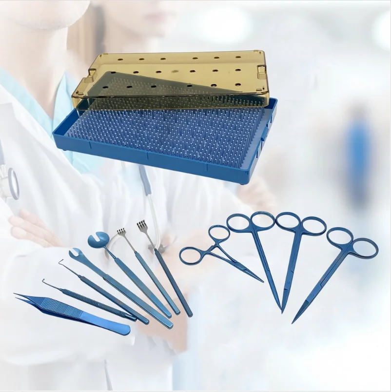 Ophthalmic Enucleation Instruments Set Titanium Autoclavable Microscopy Surgical Instruments Kit