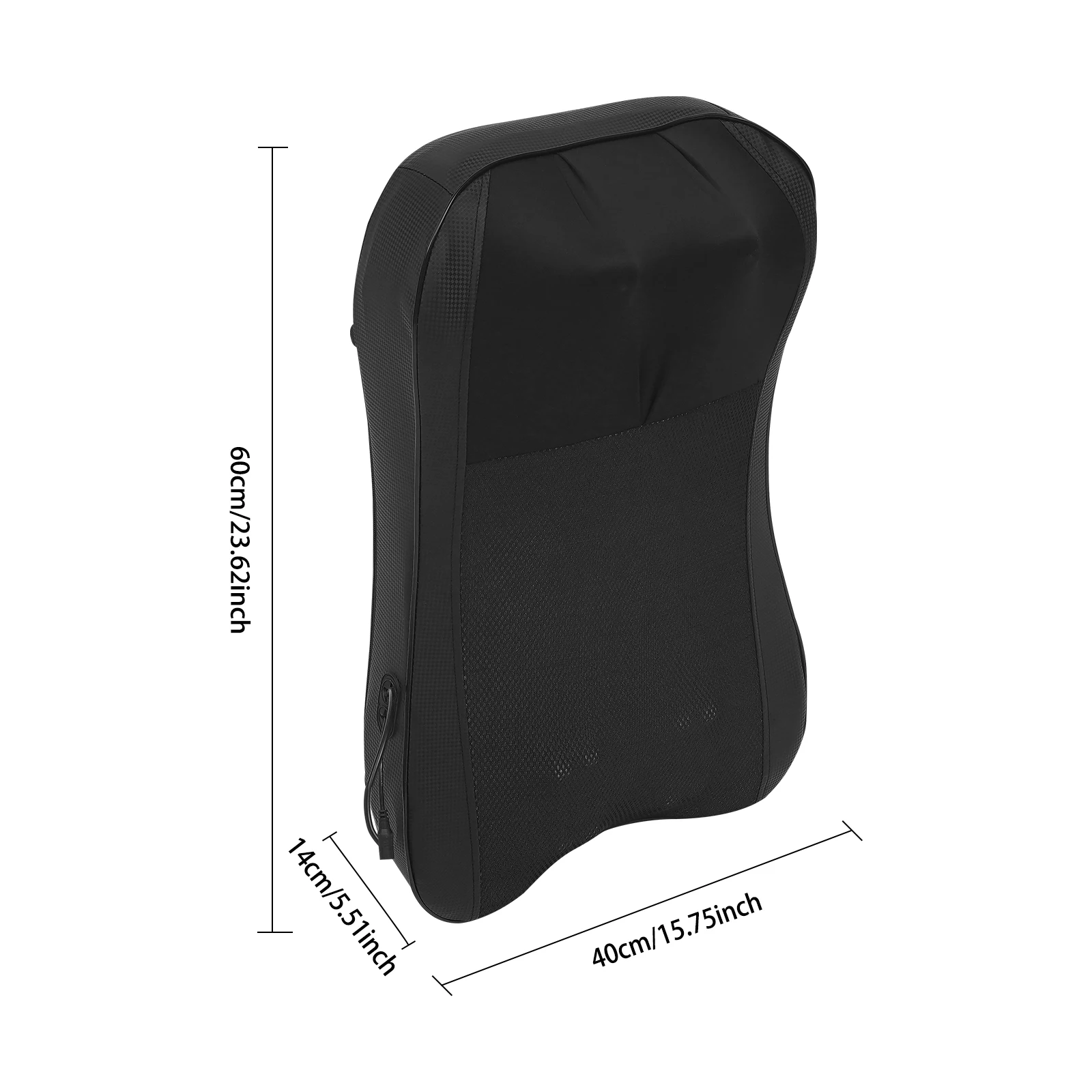 Massage zitkussen, rugmassageapparaat met warmte, 4 in 1 nek schouder rug lumbale massagekussen, shiatsu kneden voor thuiskantoor auto