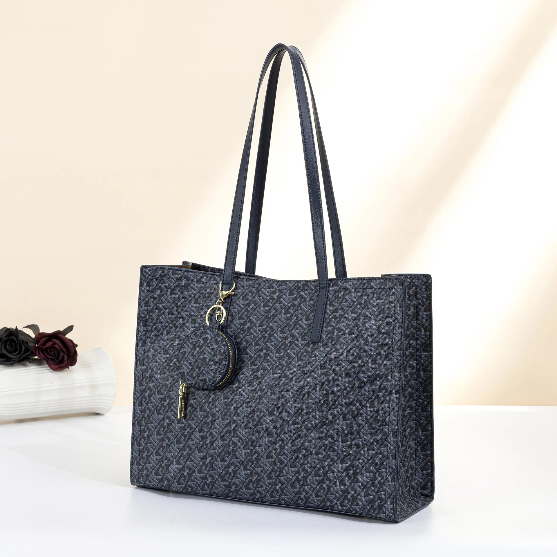 Vintage Monogram Tote Bag with - đánh giá và giá Tote Bag Leather Monogram