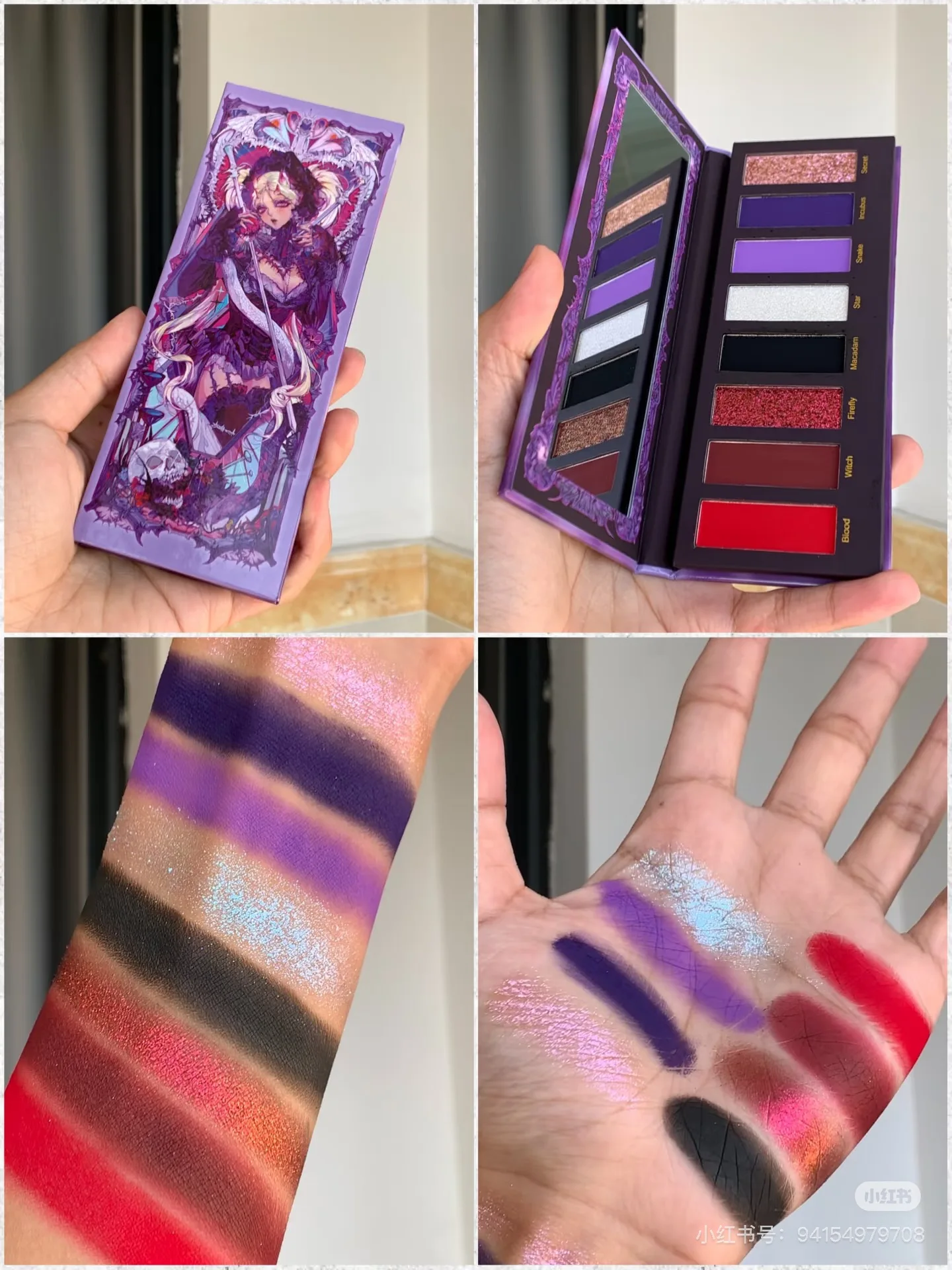 Narimi 10 Color Highly Pigmented Eyeshadow Palette Matte Shimmer Easy Halo-dye Eye Shadow Long Lasting Natural Colors Eye Makeup
