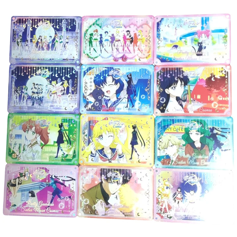 36Pcs/set Sailor Moon Tsukino Usagi Commemorative Card Series Color Flash Starlight Flash Anime Game Characters Collection Card