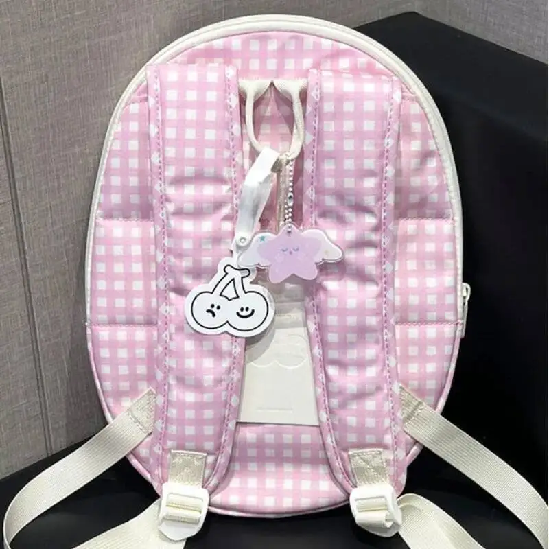 Contrast Color Plaid Kawaii Star Embroidery Backpack Haruku All Match Women Schoolbags New Casual Student Preppy Backpacks Y2k