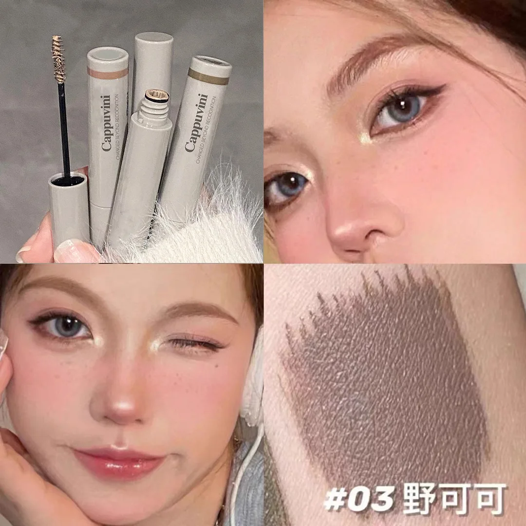Light Color Eyebrow Mascara No Smudge Natural Fluffy Brow Look Long Lasting for Student Affordable Daily Makeup